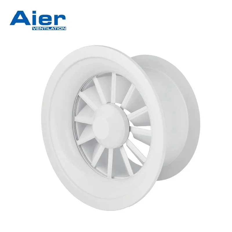 Diffuseur rond tourbillon avec lames réglables (SRD-B)